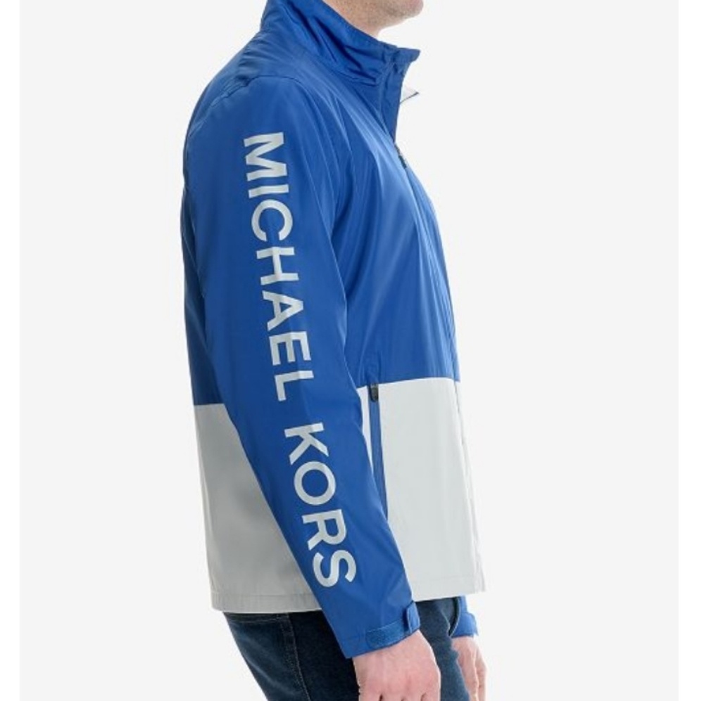Colorblocked Logo Print WindSlicker Jacket - Picture 2 of 3